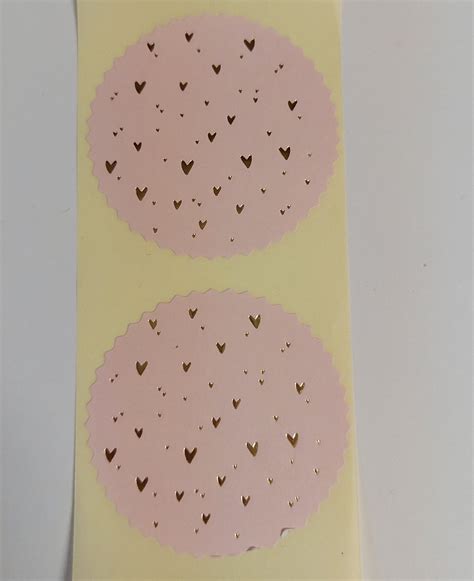 Roze Sluitstickers Met Hartjes Bedels Meer