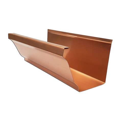 Lakefront Sheet Metal Seamless Copper Gutter K Style Oz Ft