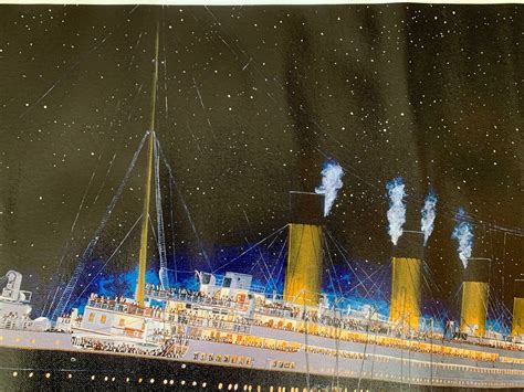 Titanic Sinking Painting by Maritime Artist Richard DeRosset on Canvas #8 of 175 | #4630150961