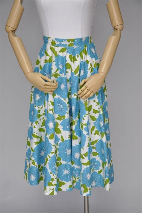 50s Blue Circle Skirt Gem