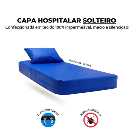 Capa Imperme Vel Colch O Hospitalar Solteiro Direto Da Fabrica