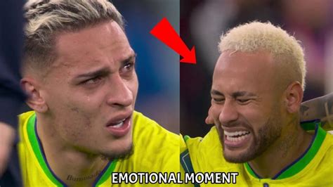 Neymar And Brazil Players Crying After Losing In Quater Final Match