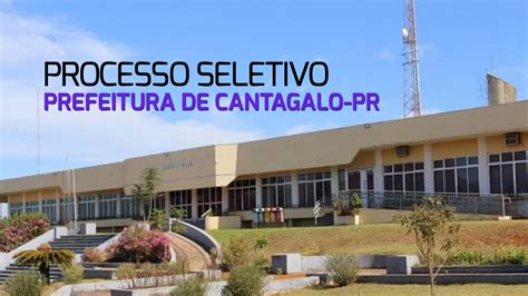 Prefeitura De Cantagalo PR Abre Vagas Para Professor Municipal