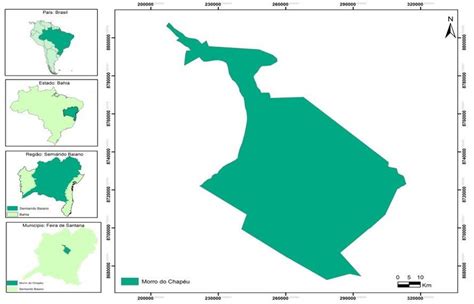 Localização da área de estudo Município de Morro do Chapéu Bahia