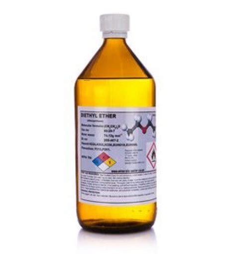 DIETHYL ETHER 50ml - 1L • solvent anaesthetic, Ethyl Ether 99.9% - Vital Minerals