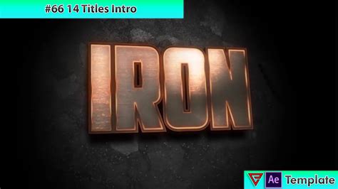 66 14 Titles Intro Template For After Effects EnzeeFX