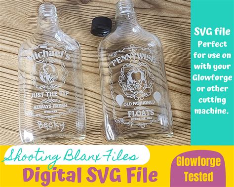 Horror Whiskey Flask Labels Svg Files Halloween Whisky Etsy