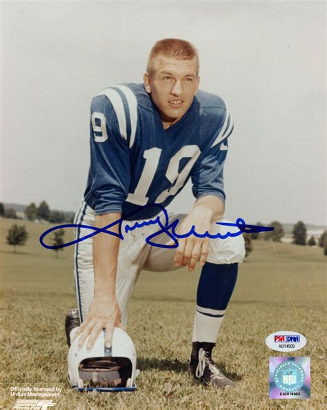 Johnny Unitas Autographed Memorabilia Signed Photo Jersey