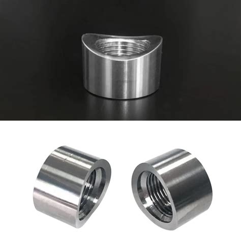 Oxygen Sensor Stainless Steels Bung Plug Nut Stepped Mounting Cap Kit Plug Nut Plug Wideband Nut