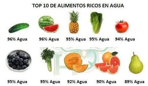 Alimentos Ricos En Agua