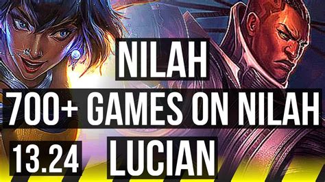 NILAH Pyke Vs LUCIAN Yuumi ADC Rank 6 Nilah 700 Games JP