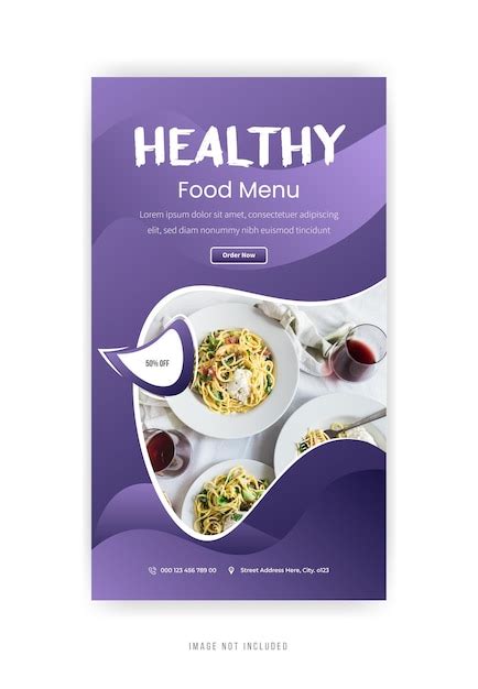 Premium Vector Healthy Food Menu Template Banner Design Premium Vector