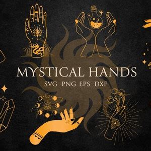 Mystical Hands Svg Bundle Witchy Tattoo Hands Png Eps Etsy