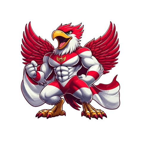 Premium Vector Indonesian Independence Garuda Mascot