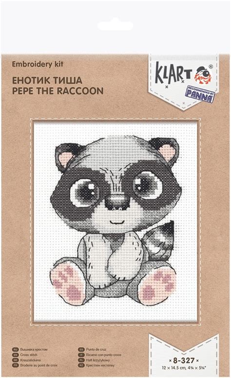 Pepe The Raccoon Cross Stitch Kit Code Klart Buy Online On