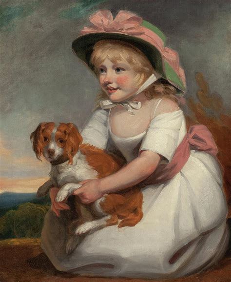 Portrait Of Sophy Elizabeth Burney Daughter Of Charles Painting By