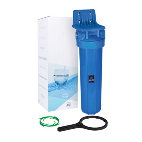 Big Blue Water Filter Housing With Gauge 20 X 4 1 Connection From Iwe Ltd