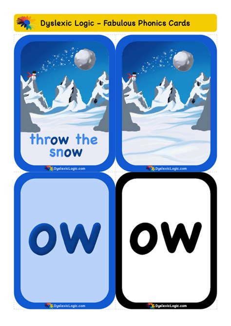 Long Vowel Resources Ow — Dyslexic Logic