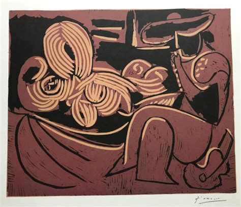 Sold Price Pablo Picasso Liegende Und Picador Mit Gitarre Hand