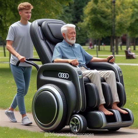 Audi Inspired Wheelchair With Integrated Massage Chair Luxury And