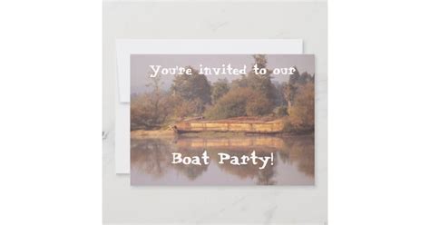 Boat Party Invitations | Zazzle