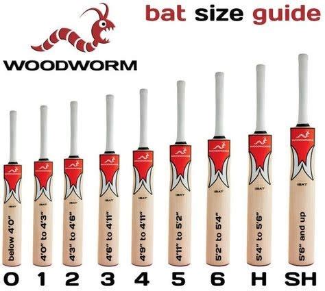 Woodworm - Bat Size Guide - Woodworm Direct - Cricket, Golf and More