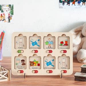 Chore Chart for Kids Visual Schedule Board Toddler Chore - Etsy