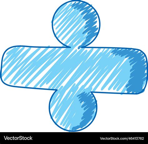 Math division sign symbol in pencil colour sketch Vector Image