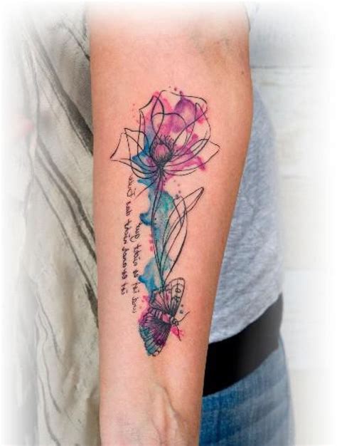 Watercolor Flower Tattoo Yo Tattoo