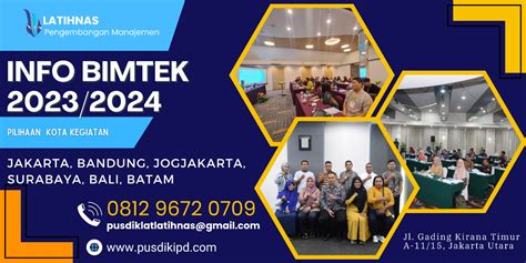 Bimtek Tata Cara Strategi Pelaksanaan Swakelola PBJP 2023 2024 Jadwal