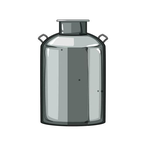 Vintage Metal Milk Can Cartoon Vector Illustration 26826566 Vector Art