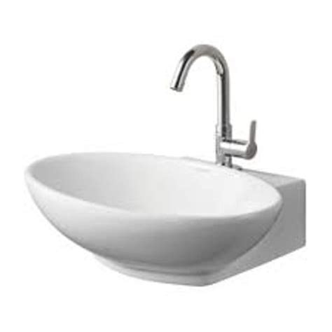 Wall Mounted Round Shape White Ceramic Wash Basin For Bathroom At Best