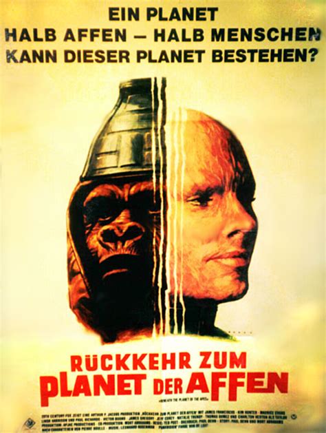 Filmplakat Rückkehr zum Planet der Affen 1969 Plakat 2 von 3