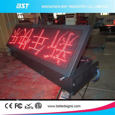 P10 Red Color Outdoor Moving LED Message Sign China LED Message Sign