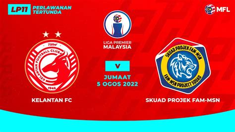 Kelantan Fc Vs Skuad Projek Fam Msn Liga Premier Malaysia Lp