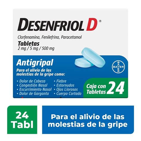 Desenfriol D Mg Mg Mg Tabletas Walmart