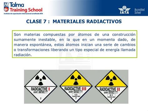 Clase Materiales Radiactivos Mercancias Instituto Energ A