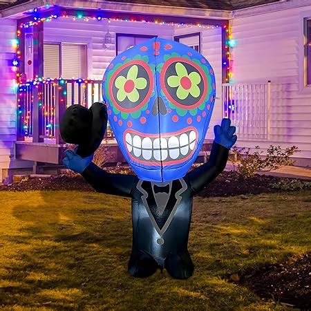 Amazon Holidayana Halloween Inflatables Large Ft Sugar Skull