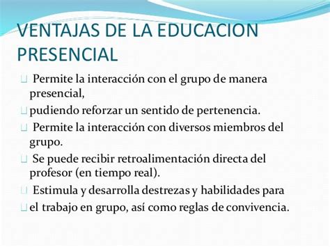 La Educacion Virtual Vs La Educacion Presencial