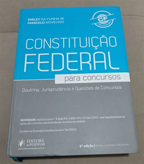 Livro Constitui O Federal Para Concursos Dirley Da Silva Jr E