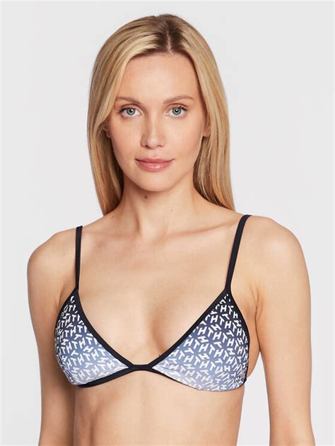 Tommy Hilfiger Bikini Oberteil UW0UW03054 Dunkelblau Modivo De