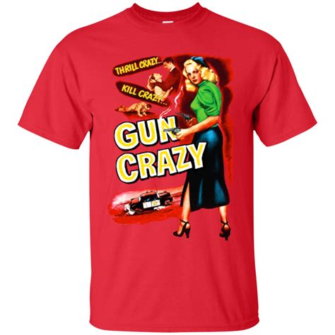 Gun Crazy- Film Noir- 1950- Retro- Peggy Cummins-Firearms- T-Shirt