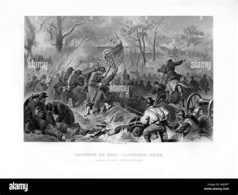 Battle of fort donelson 1862 Black and White Stock Photos & Images - Alamy