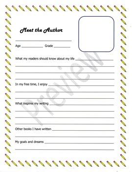 About The Author Template For Students - prntbl.concejomunicipaldechinu ...