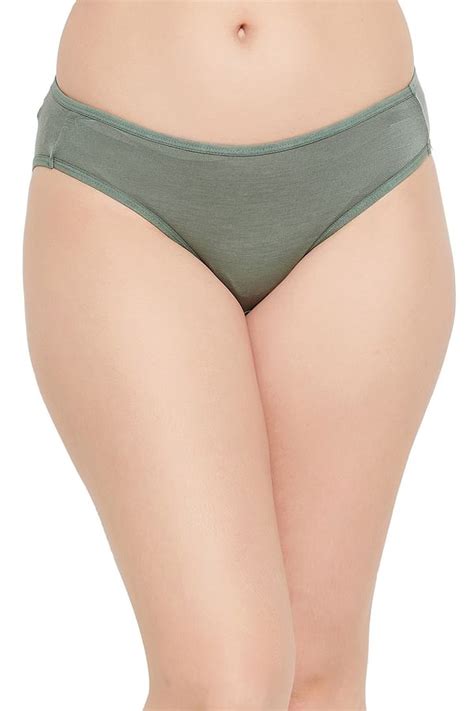 Buy Low Waist Bikini Panty In Olive Green Online India Best Prices COD Clovia PN1219A17