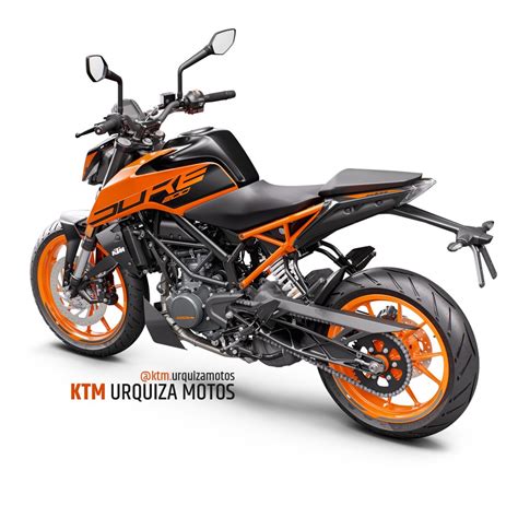 Nueva Moto 0km Street Naked KTM Duke 200 NG Color Naranja