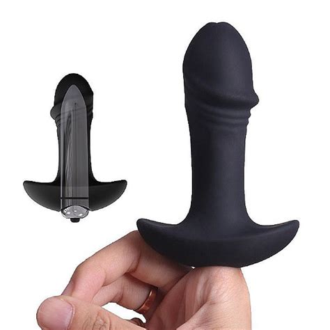 Plug Anal Vibro em Silicone Extra Macio StarArrow À Prova de Á