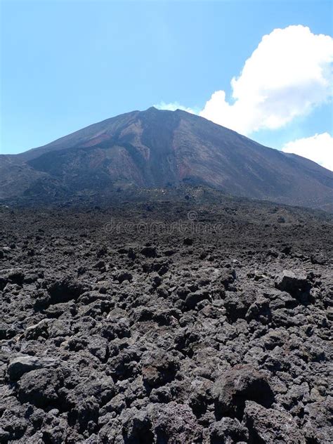 Pacaya Volcano Hiking Tour In Guatemala Stock Photo Image Of