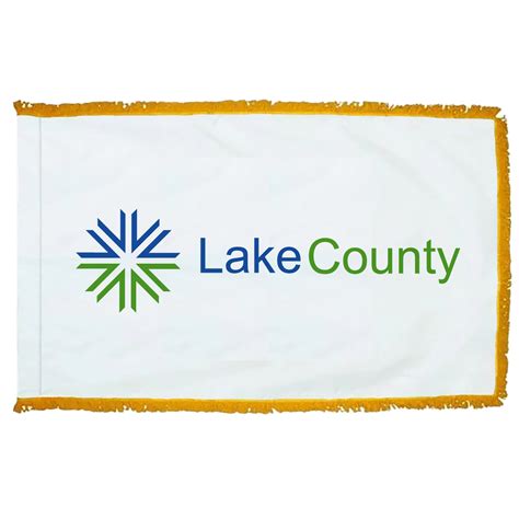 Lake County Illinois Flag - 3x5ft Indoor w/Fringe