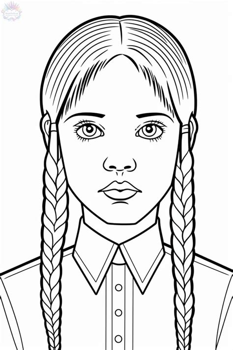 Wednesday Addams Coloring Pages 60 Free Drawings To Print